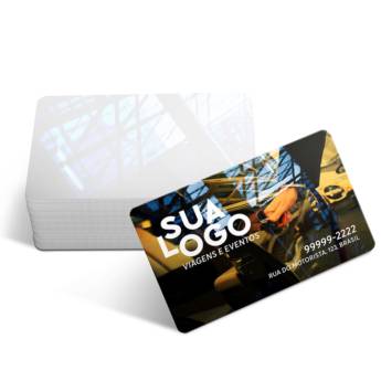 Comprar o produto de CARTÕES DE VISITA PVC CRISTAL 0,75MM BRANCO em Cartão de Visita pela empresa Public Gráfica e Brindes em Ribeirão Preto, SP por Solutudo