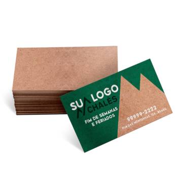 Comprar o produto de Cartões de Visita Kraft 250g em Cartão de Visita pela empresa Public Gráfica e Brindes em Ribeirão Preto, SP por Solutudo