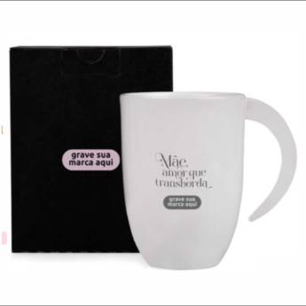Comprar o produto de Caneca em Cerâmica Branca em Produtos de Dia das Mães pela empresa Public Gráfica e Brindes em Ribeirão Preto, SP por Solutudo