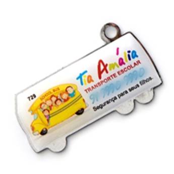Comprar o produto de Chaveiro Chapinha Metálica COD 729 - Ônibus em Chaveiros Chapinha pela empresa Public Gráfica e Brindes em Ribeirão Preto, SP por Solutudo
