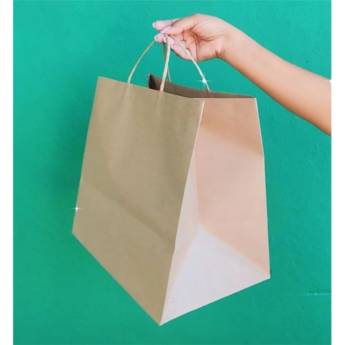 Comprar o produto de Sacola Kraft em Sacolas Personalizadas pela empresa Public Gráfica e Brindes em Ribeirão Preto, SP por Solutudo