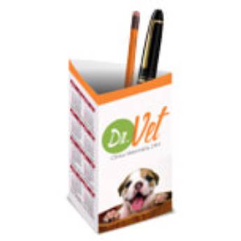 Comprar o produto de CALENDÁRIO DE MESA PORTA CANETAS VERTICAL COUCHÊ 300G em Calendários pela empresa Public Gráfica e Brindes em Ribeirão Preto, SP por Solutudo