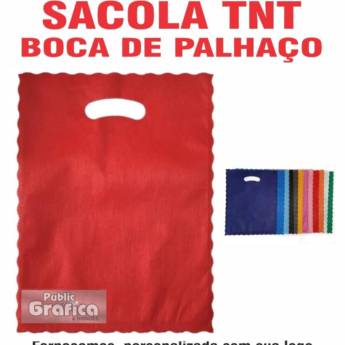 Comprar o produto de Sacola Boca de Palhaço  30x40 cm em Sacolas em TNT pela empresa Public Gráfica e Brindes em Ribeirão Preto, SP por Solutudo
