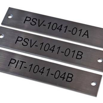 Comprar o produto de Etiquetas em Aço Inox em Placas de Sinalização pela empresa Public Gráfica e Brindes em Ribeirão Preto, SP por Solutudo