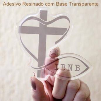 Comprar o produto de Adesivo Resinado Transparente em Adesivos em Ribeirão Preto, SP por Solutudo