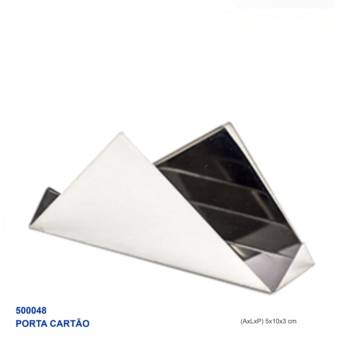 Comprar o produto de Porta Cartão em Inox em Produtos em Inox pela empresa Public Gráfica e Brindes em Ribeirão Preto, SP por Solutudo