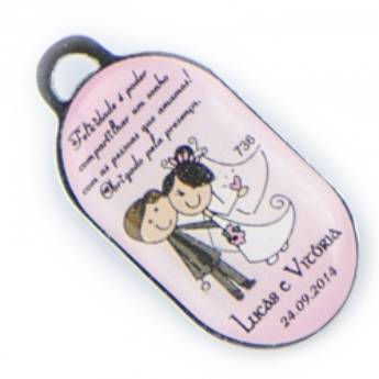 Comprar o produto de Chaveiro Chapinha Metálica COD 736 - C12 Oval Vertical  em Chaveiros Chapinha pela empresa Public Gráfica e Brindes em Ribeirão Preto, SP por Solutudo