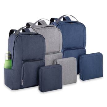 Comprar o produto de  Mochila Dobrável de PoliésterMochila Dobrável de PoliésterMochila Dobrável de Poliéster 14407 Mochila Dobrável de Poliéster em Mochilas pela empresa Public Gráfica e Brindes em Ribeirão Preto, SP por Solutudo