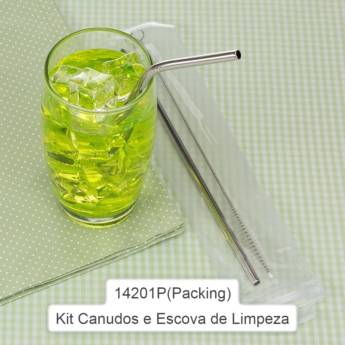 Comprar o produto de 14201P(Packing) Kit Canudos e Escova de Limpeza em Kits pela empresa Public Gráfica e Brindes em Ribeirão Preto, SP por Solutudo