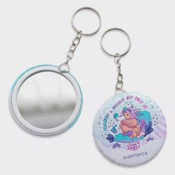 Comprar o produto de Espelho Chaveiro Personalizado em Espelhos pela empresa Public Gráfica e Brindes em Ribeirão Preto, SP por Solutudo