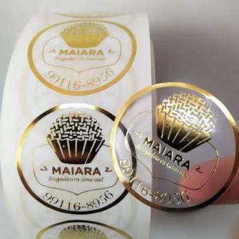 Comprar o produto de ETIQUETAS CORTE ESPECIAL - METALIZADAS SEM TINTA BRANCA em Etiquetas Adesivas pela empresa Public Gráfica e Brindes em Ribeirão Preto, SP por Solutudo