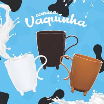 Comprar o produto de Caneca Vaquinha em Canecas pela empresa Public Gráfica e Brindes em Ribeirão Preto, SP por Solutudo