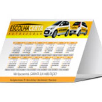 Comprar o produto de CALENDÁRIO DE MESA BÁSICO COUCHÊ 300G em Calendários pela empresa Public Gráfica e Brindes em Ribeirão Preto, SP por Solutudo