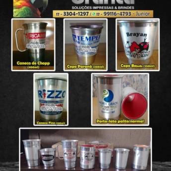 Comprar o produto de Caneca de alumínio personalizada  em Canecas pela empresa Public Gráfica e Brindes em Ribeirão Preto, SP por Solutudo