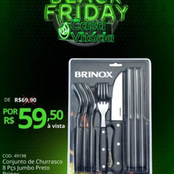 Comprar o produto de Conjunto de Churrasco - 8 peças em Ofertas: Black Friday em Foz do Iguaçu, PR por Solutudo
