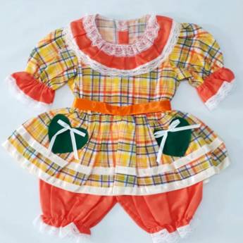 Comprar o produto de 3206 - Vestido junino tamanho 1  em Fantasia Bebê Feminina em Tietê, SP por Solutudo