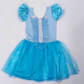 Comprar o produto de 2676 - Princesa azul juvenil (tamanho 12) em Fantasia Juvenil Feminina em Tietê, SP por Solutudo