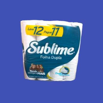 Comprar o produto de Papel higiênico sublime dupla face /leve 12 e pague 11 em Produtos de Limpeza em Jundiaí, SP por Solutudo