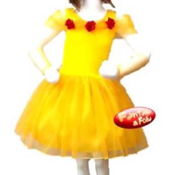 Comprar o produto de 2894 - Princesa amarela infantil (4 a 10) em Fantasia Infantil Feminina em Tietê, SP por Solutudo