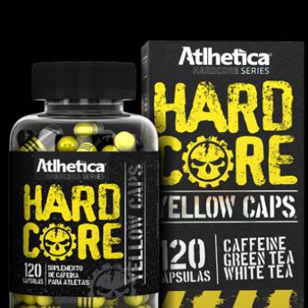 Comprar o produto de  Hardcore Yellow Caps (120 caps) – Atlhetica Evolution em Suplementos Alimentares em Bauru, SP por Solutudo