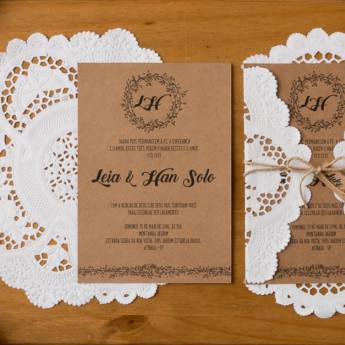 Comprar o produto de Convite Rústico Rendado em A Classificar em Botucatu, SP por Solutudo