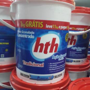 Comprar o produto de Cloro Granulado Concentrado  HTH em Produtos para Piscina em Jundiaí, SP por Solutudo