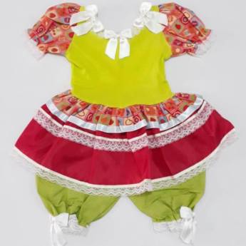 Comprar o produto de 3254 - Vestido junino tamanho 2 em Fantasia Bebê Feminina em Tietê, SP por Solutudo