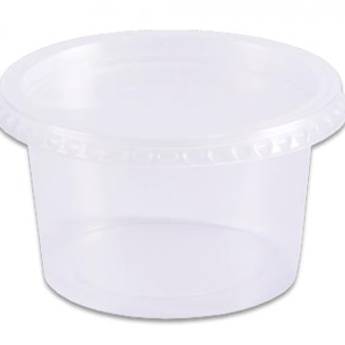 Comprar o produto de Pote Redondo 200ml com Tampa c/ 24un  Prafesta em Outras Embalagens em Jundiaí, SP por Solutudo