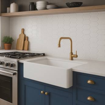 Comprar o produto de Cozinha (cubas e misturadores) em Torneiras e Misturadores em São Paulo, SP por Solutudo