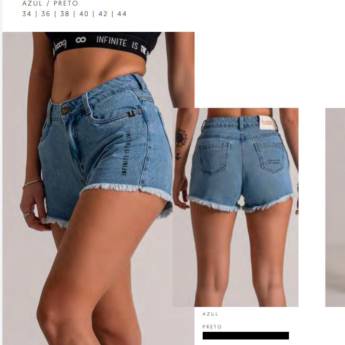 Comprar o produto de Shorts jeans hot pants barra desfiada BOOQ em Roupas e Acessórios em Botucatu, SP por Solutudo