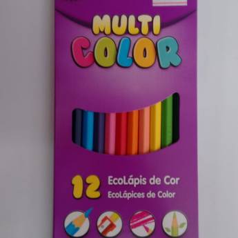 Comprar o produto de Lápis de Cor Multicolor 12 cores em Lápis e Lapiseiras em Jundiaí, SP por Solutudo
