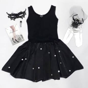 Comprar o produto de 2610 - Vestido viúva adulto (tamanho 40) em Fantasia Adulto Feminina em Tietê, SP por Solutudo