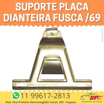 Comprar o produto de Suporte Placa Dianteira Fusca /69 em Fusca pela empresa Spx Acessórios e Autopeças em Itupeva, SP por Solutudo