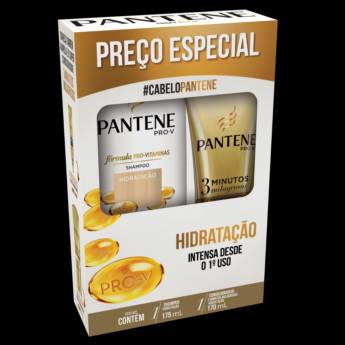Comprar o produto de Kit Pantene Shampoo 400ml + Condicionador 175ml Hidratação em Cabelo em Foz do Iguaçu, PR por Solutudo