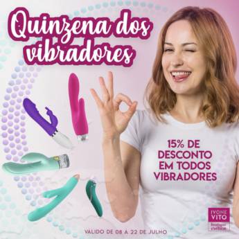 Comprar o produto de VIBRADORES COM 15% DE DESCONTOS em Vibradores pela empresa Sexshop Ivone Vito em Bauru, SP por Solutudo
