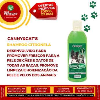 Comprar o produto de Shampoo Citronela Branqueador 500ml Canny&Cat's - 2 Unidades em Artigos Pets em Divinópolis, MG por Solutudo