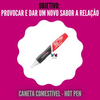 Comprar o produto de Caneta Comestível - Hot Pen - 16ª. Categoria: Divirta-se / Brincadeiras Eróticas  em Brincadeiras em Guarulhos, SP por Solutudo