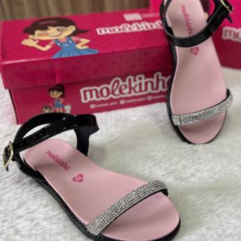 Comprar o produto de Sandália Molekinha infantil feminina  em Calçados Infantis em Uberlândia, MG por Solutudo