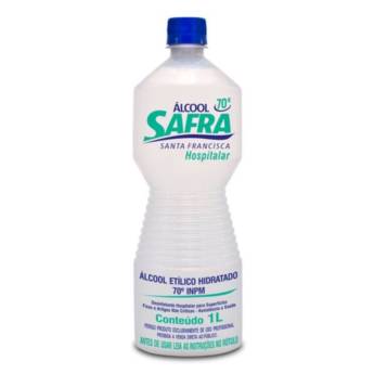 Comprar o produto de Álcool Líquido 70º Safra de 1 Litro. em Higiene Pessoal pela empresa EmbalaFoz em Foz do Iguaçu, PR por Solutudo