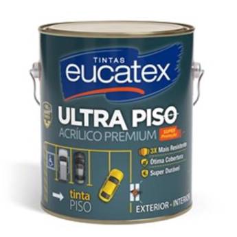 Comprar o produto de Ultra Piso Acrílico Premium Cinza Escuro 3,6L Exterior/ Interior Eucatex em Tintas e Impermeabilizantes em Boituva, SP por Solutudo