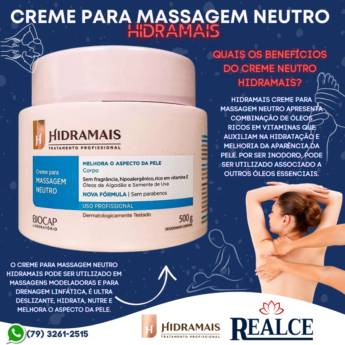 Comprar o produto de Creme Para Massagem Corporal Hidramais em Hidratantes em Aracaju, SE por Solutudo