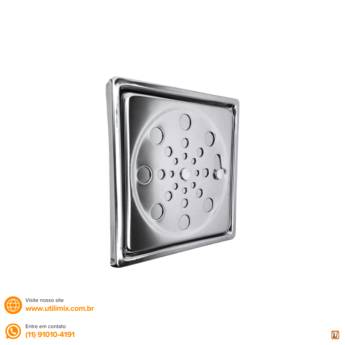 Comprar o produto de Ralo Grelha Inox Quadrado 10cm x 10cm - Resistência e Versatilidade para Seu Ambiente - Cidade Centenário, São Paulo/SP em Utensílios Domésticos em São Paulo, SP por Solutudo