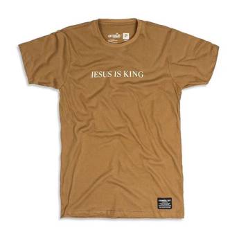 Comprar o produto de Camiseta jesus is king (caramelo)  em Camisetas em Sinop, MT por Solutudo