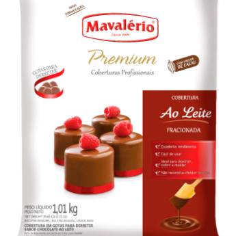 Comprar o produto de COBERTURA PREMIUM EM GOTAS PARA DERRETER SABOR CHOCOLATE AO LEITE MAVALÉRIO em Confeitaria em Jundiaí, SP por Solutudo
