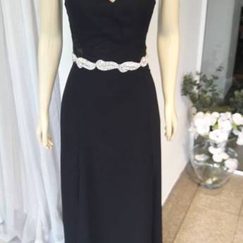 Comprar o produto de Vestido longo de festa preto em Avaré em Vestidos Casuais em Avaré, SP por Solutudo