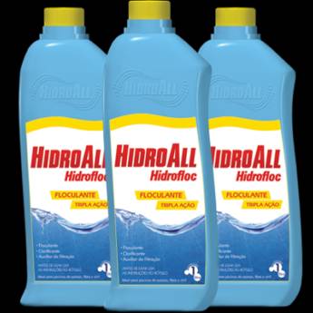 Comprar o produto de HIDROFLOC TRIPLA AÇÃO 1L HIDROALL em Produtos para Piscina em Itatiba, SP por Solutudo