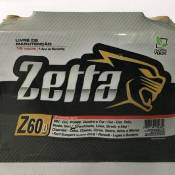 Comprar o produto de Bateria Zetta 60AH em Baterias em Foz do Iguaçu, PR por Solutudo