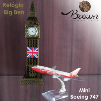 Comprar o produto de Relógio Big Ben + mini Boeing 747 em Outros em Jaú, SP por Solutudo