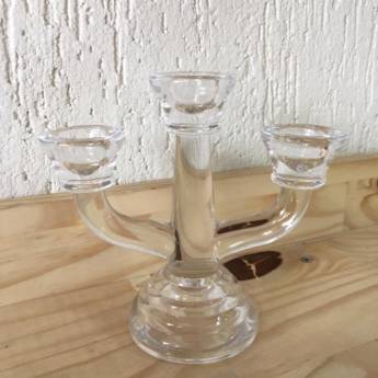 Comprar o produto de Castiçal Vidro em Velas e Castiçais em São Carlos, SP por Solutudo