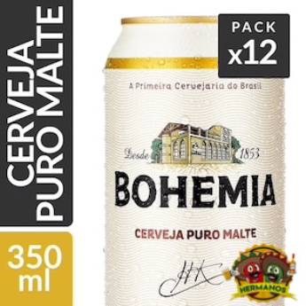 Comprar o produto de Cerveja Bohemia 350ml unidade R$3,50 - caixa com 12 R$32,90 em Cervejas em Brasília, DF por Solutudo